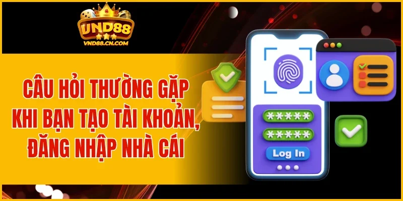 Câu hỏi thường gặp khi bạn tạo tài khoản, đăng nhập nhà cái