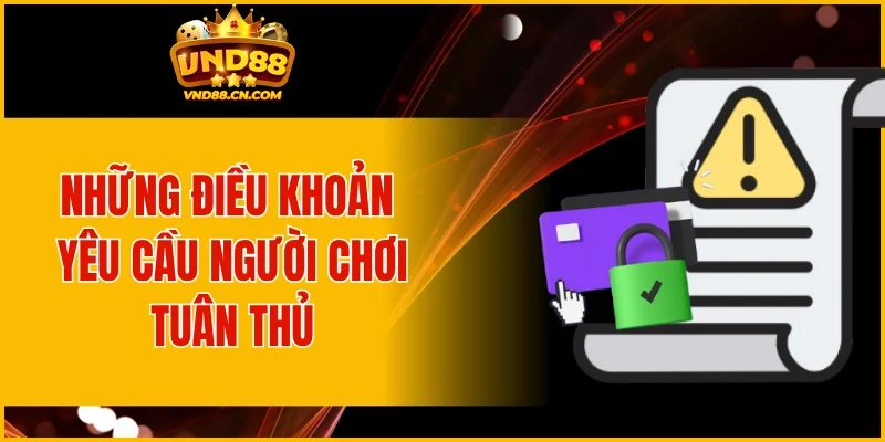 Những điều khoản yêu cầu người chơi tuân thủ